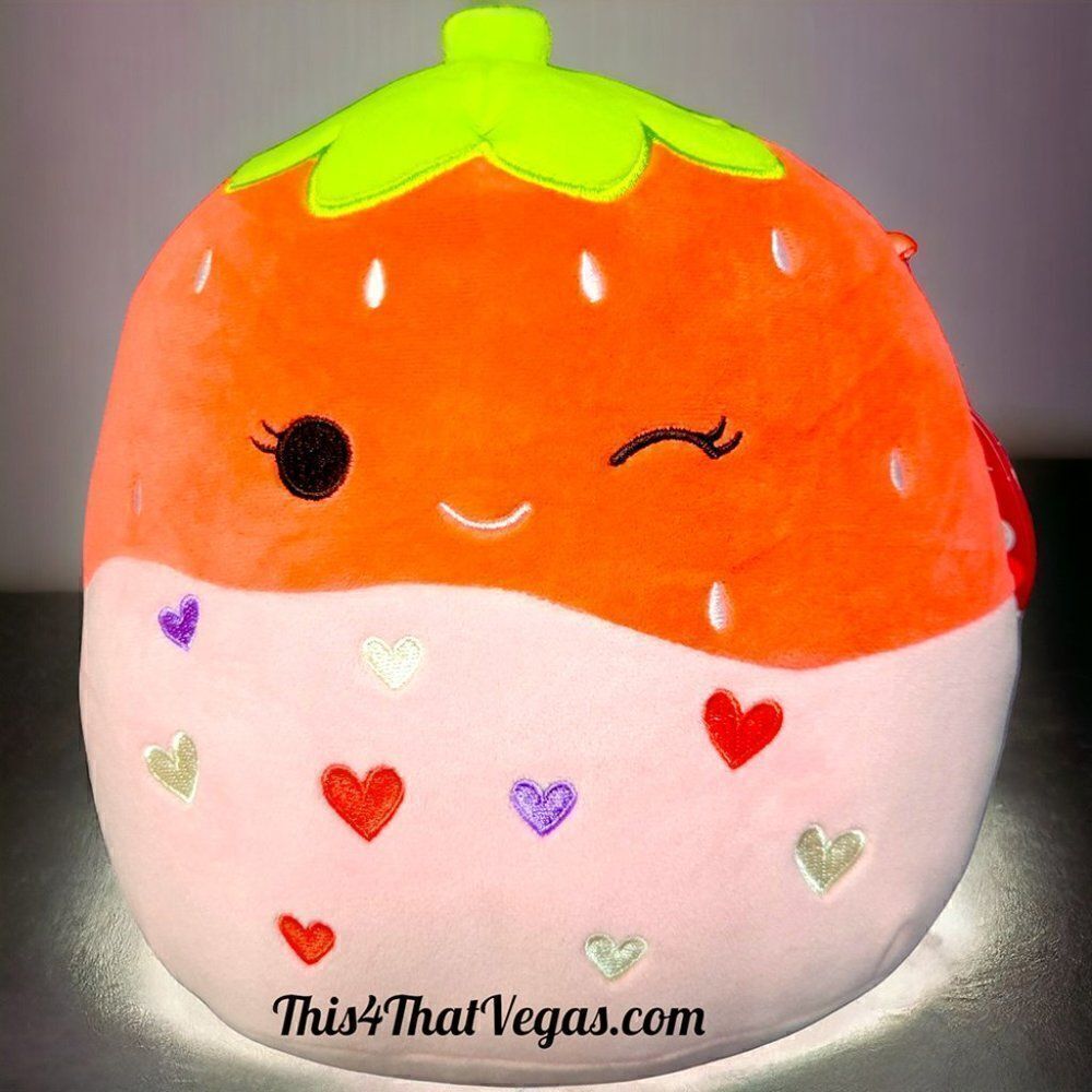 Squishmallow SCARLET strawberry Pink Chocolate Valentine 2024 FIRST TO MARKET